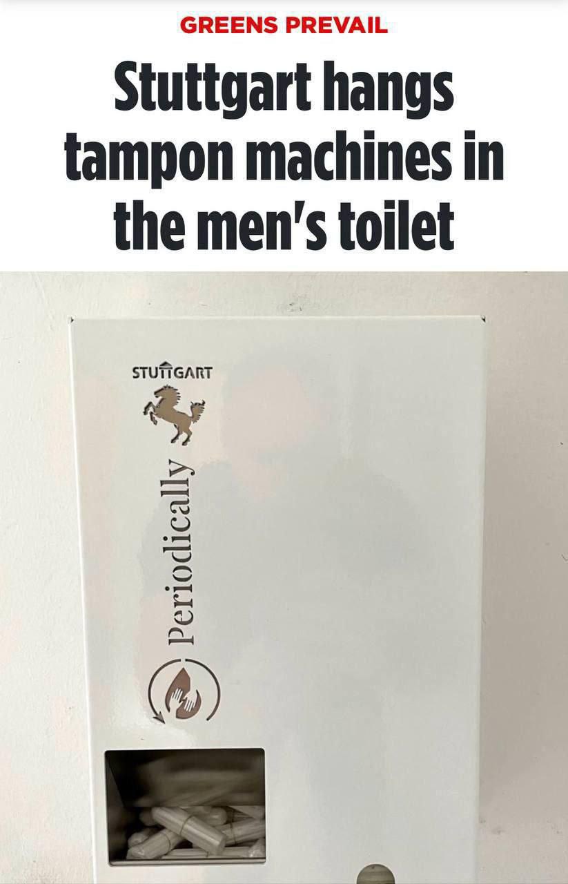 Na stuttgartských toaletách pribudli automaty na tampóny. Avšak na pánskych záchodoch…